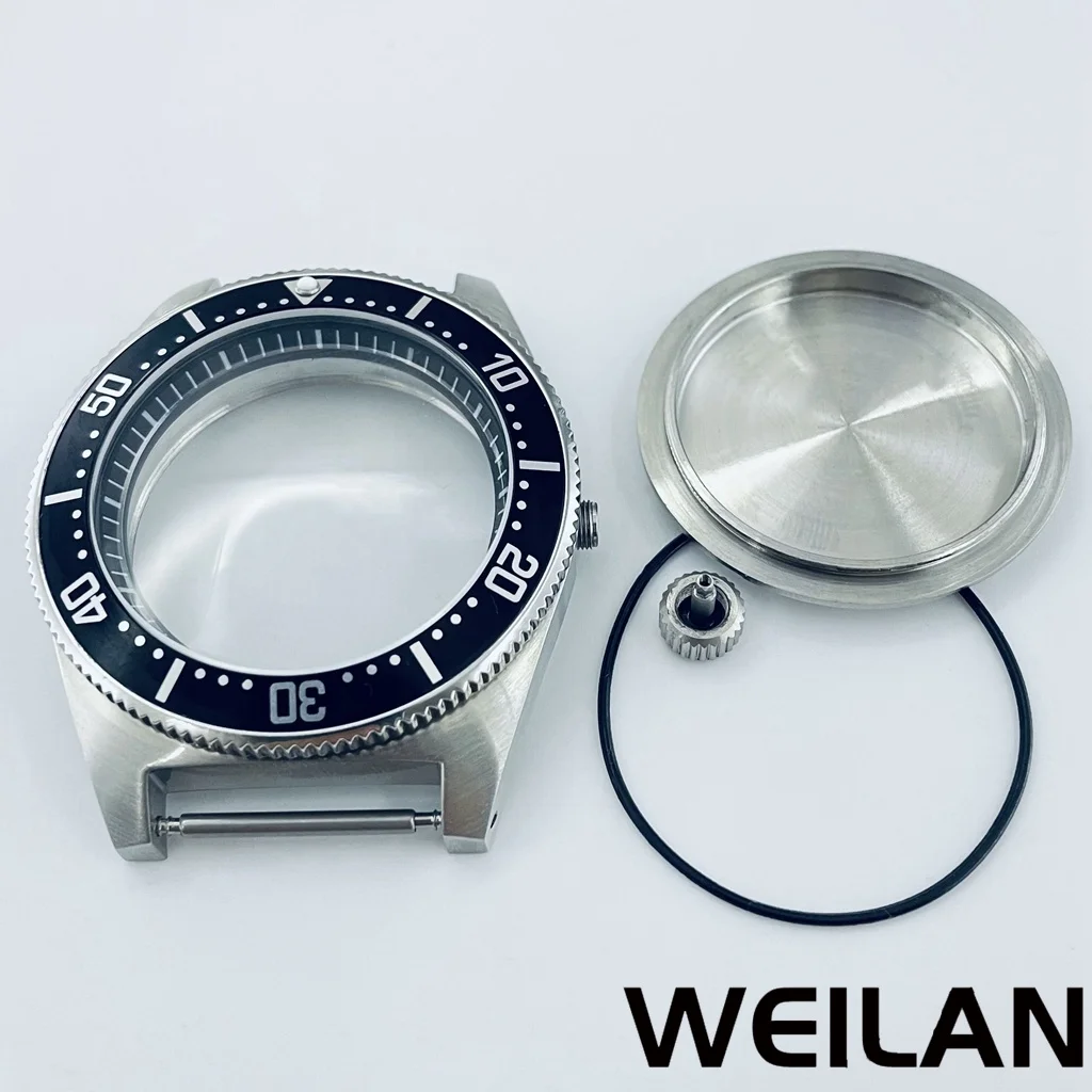 Silver Stainless Steel Watch Case with Multi-Colored Ring Options