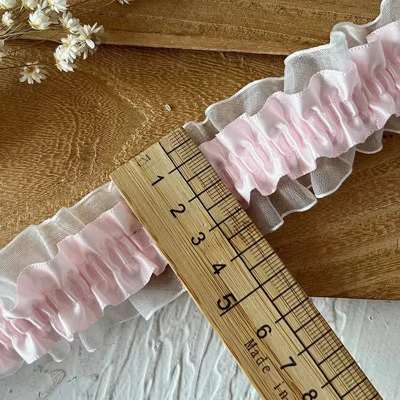 4CM 와이드 새로운 자수 흰 꽃 비즈 Tulle 레이스 패브릭 트림 리본 DIY 바느질 프릴 Applique 칼라 두바이 드레스 장식