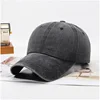 1pcs Baseball Cap With Metal Signage Logo Denim Personalized Unisex Four Seasons Cotton Washed Cloth Durable Adjustable 4