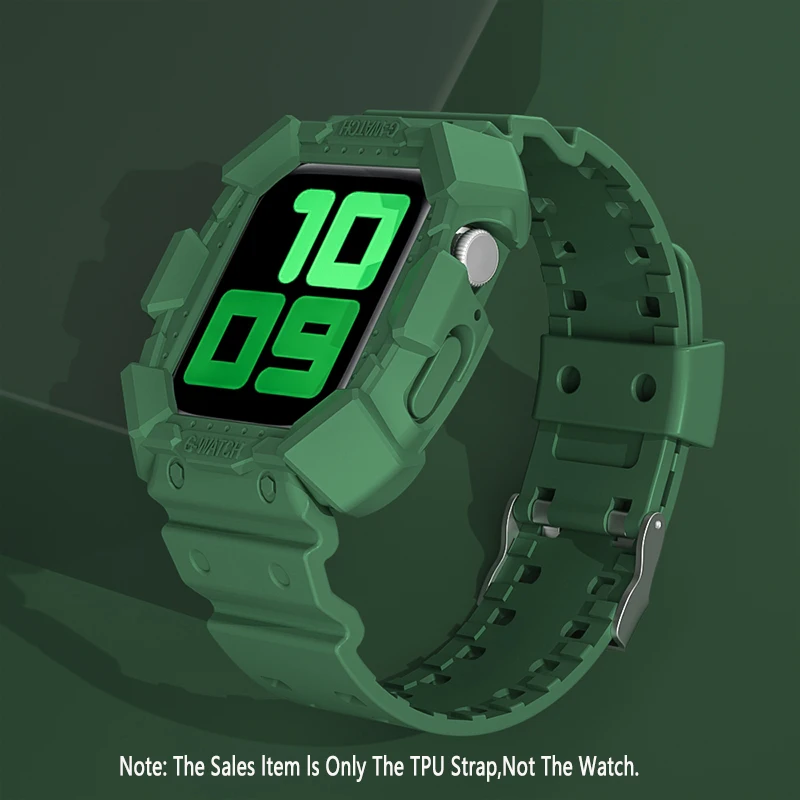 ตัวเลือกสินค้า เคส TPU ใสพร้อมสายรัด สำหรับ Apple Watch ทุกขนาด