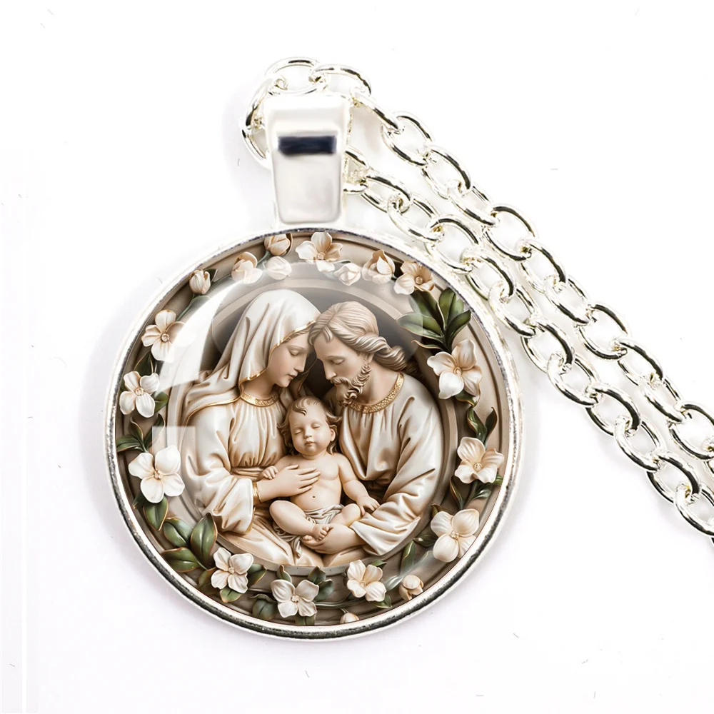 Holy Family Pendant Necklace 4