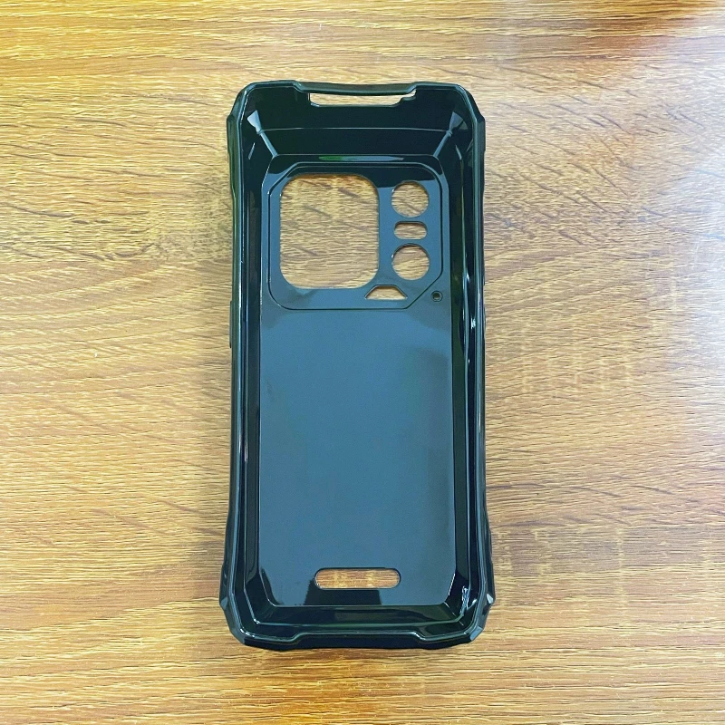 Sleek Black Transparent TPU Protective Phone Case