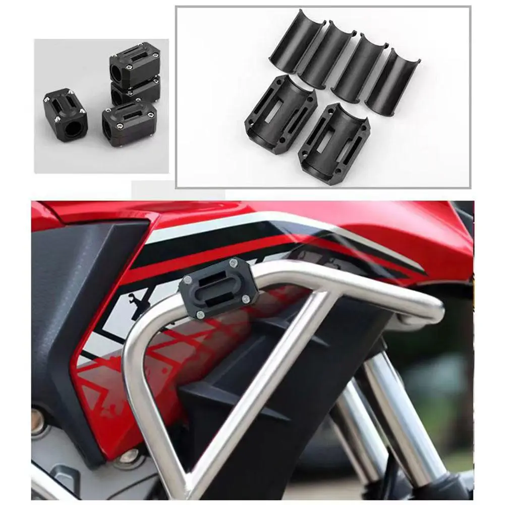 For All Motorcycle Bumper Engine Guard Protection Block Excellent Rubber 22/25/28mm Crash Bar Motorcycle Tuning Accessories motorcycle accessories