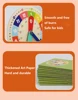 Wooden Clock Model Teaching Aid,Montessori Learning Clocks with Cards,Kindergartner Toy for Game,Interaction Playroom Wall 6