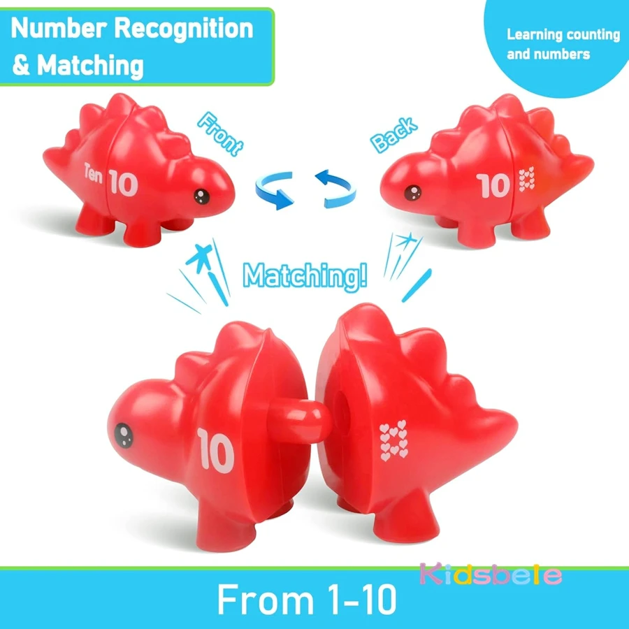 Montessori Dinosaur Sorting Toy For Toddlers Educational Game_voghion.com