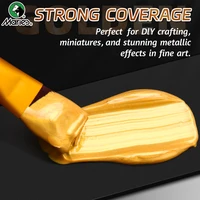 5pcs Marie's Metallic Acrylic Paint Set, Rich Colorful Pearlescent Pigments for Gloss Shimmer Craft, DIY, Rock Design 2