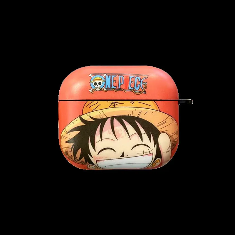 thumbnail image 1 of Funda protectora blanda para auriculares Airpods de tercera generación con diseño de dibujos animados de Kawaii, One Piece, sombrero de paja, Luffy y Zoro sonrientes, 1 of 5