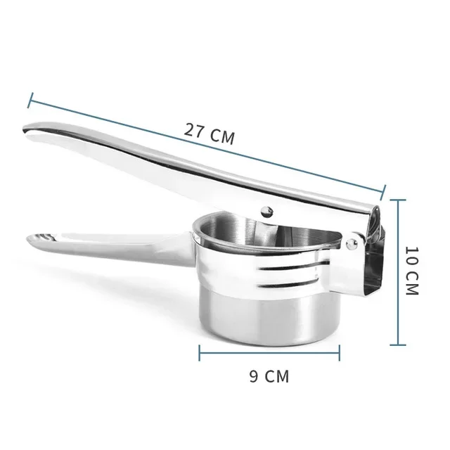1 Pcs Stainless Steel Manual Vegetable Fruit Lemon Garlic Puree Potato Press Juicer_voghion.com