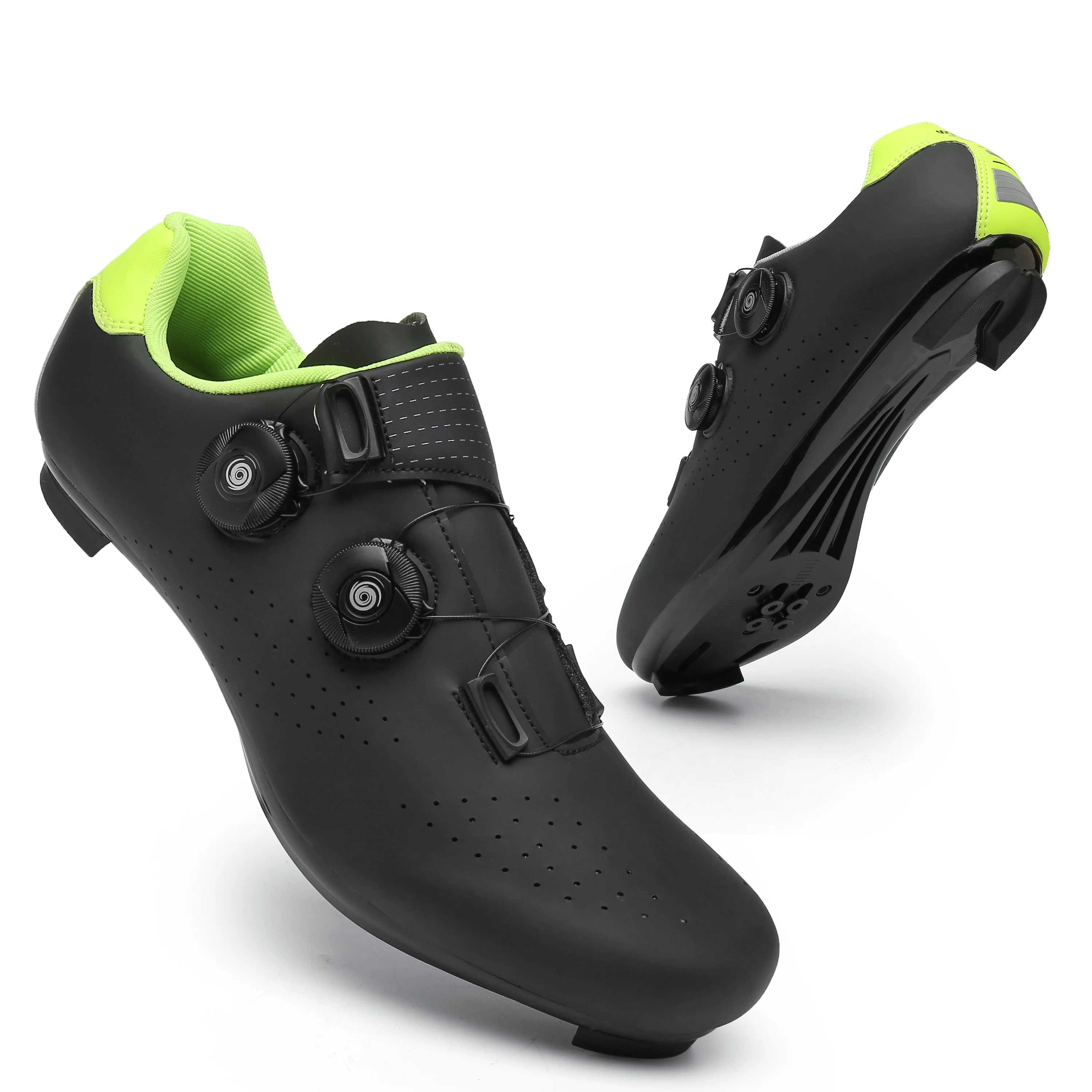 Self-Locking road bike shoes flat spd cleat Men's cycling sneakers mtb Casua Breathable womens bicycle shoes Outdoor Sports