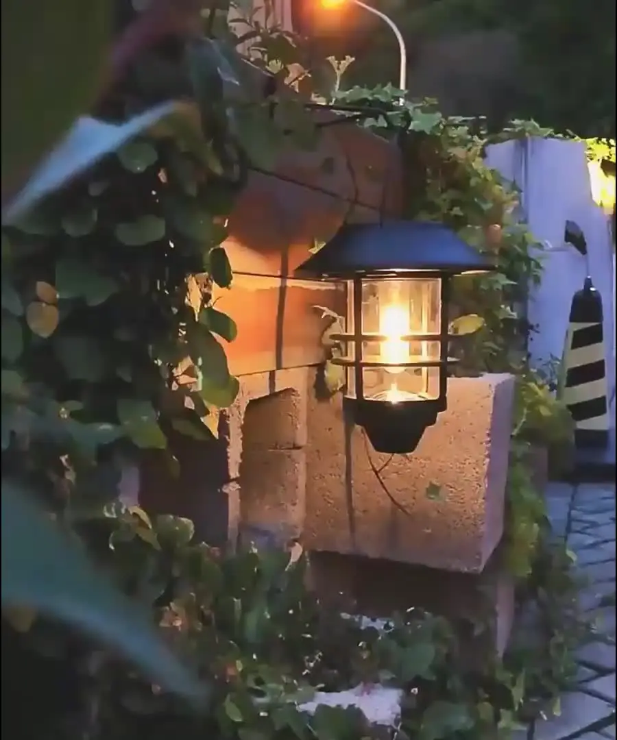 Lampade solari per esterni da giardino, 2 pezzi, luci solari in metallo per este