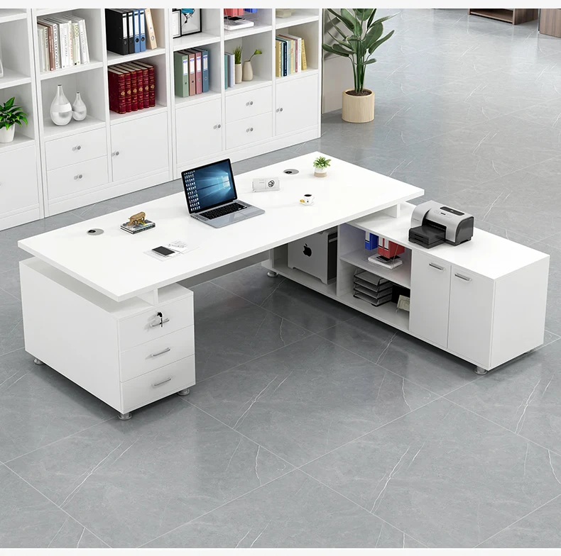 Home Room Office Desk Study Workshop Table Executive Workstation Table Supplies Desks Accessories Writing Corner Mesas Furniture