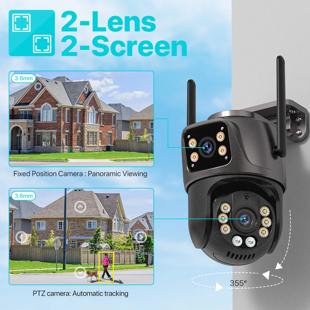 UDECER PTZ Outdoor Surveillance Camera with Auto Tracking 2