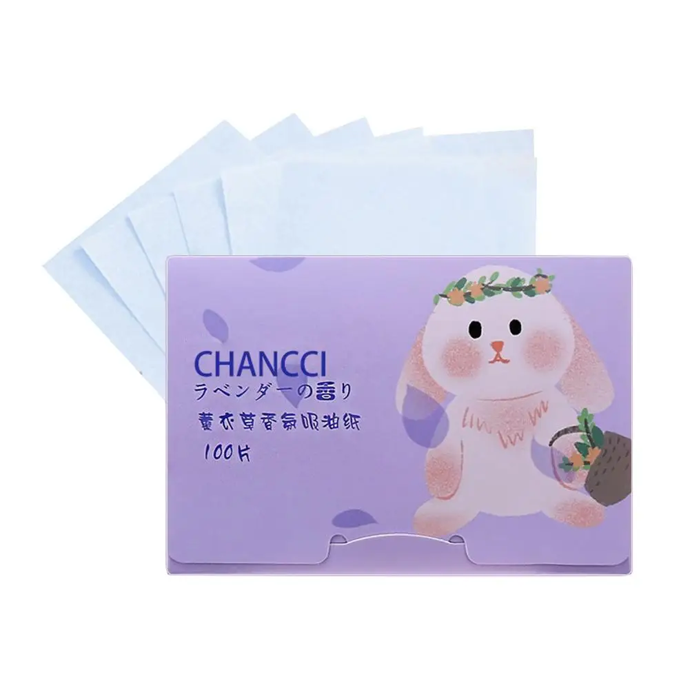 Facial Oil Suction Paper 100 Portable Withdrawable Oil Paper Tablets Facial Fragrance Absorbing Shine Controls Q0D1 face oil absorbing paper
