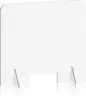 Sneeze Guard Partition For Desk, Counter And Table, Portable Plexiglass Barrier, Same-Day Shipping, Clear Acrylic Shield (30""W 1