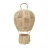 55KF Rattan Hot Air Balloon Hand Woven Charm for Creative Pendant Ornament for Indoor Outdoor Garden Yard Decor 1