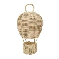 55KF Rattan Hot Air Balloon Hand Woven Charm for Creative Pendant Ornament for Indoor Outdoor Garden Yard Decor 1