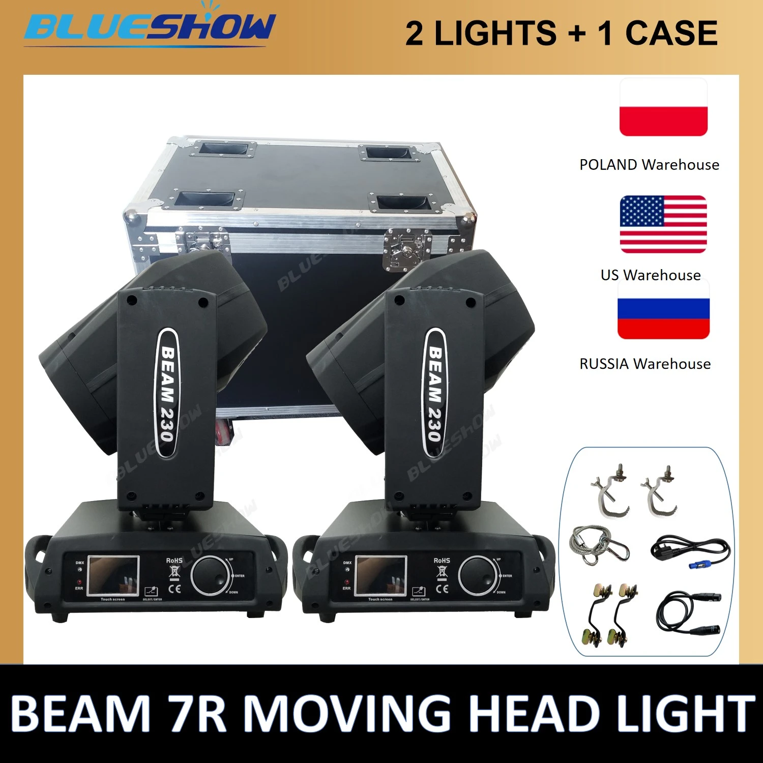 0 Tax 2x Beam 7r 230W Sharpy Lyre Touch Sreen 230W Moving Head 7r Light
