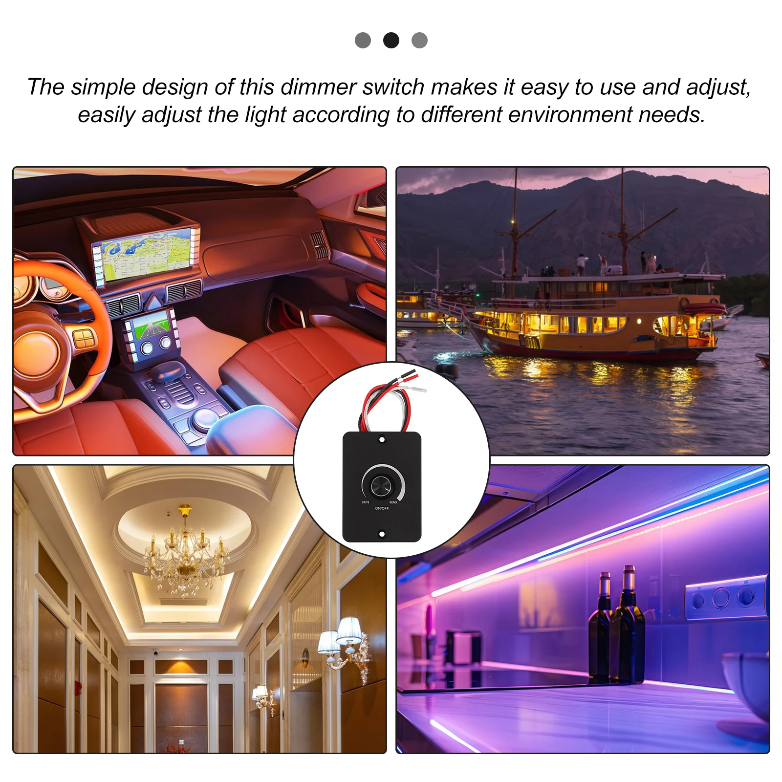 Travel Trailers Dimmer Switch 12V Dimmer Switch Light for Marine Automotive 12v dimmer switch for led lights