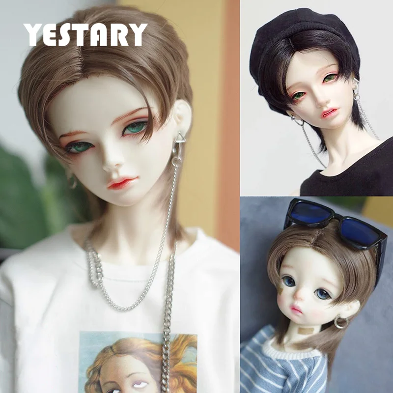 YESTARY BJD Doll Wig For 1/3 1/4 1/6 BJD Doll Accessories Wig Toys Tress Obitsu Dolls High Temperature Silk Short Hair Girl Gift