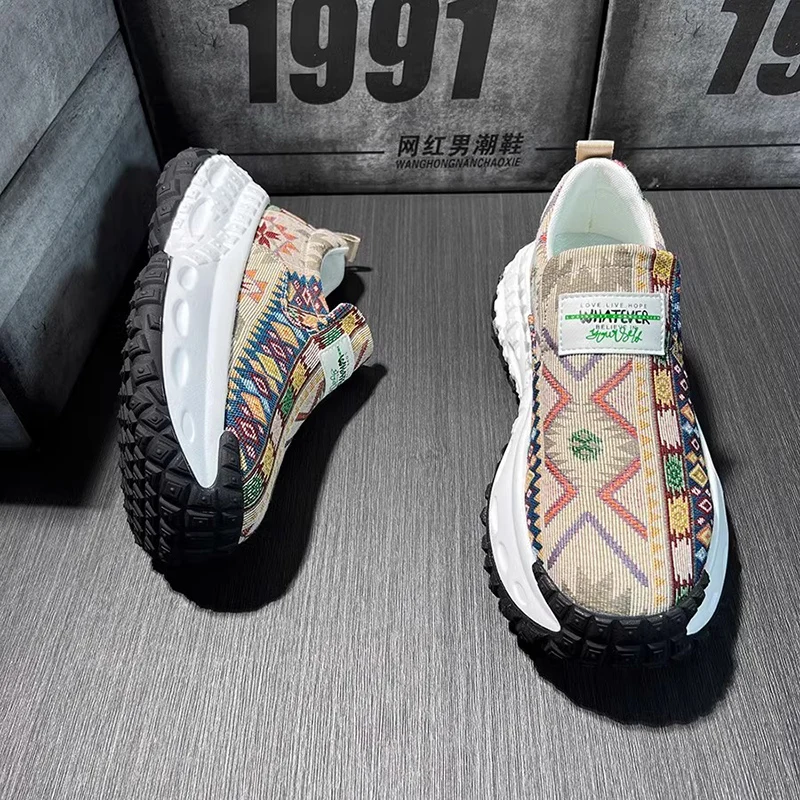 أحذية رجالية قماشية على الطراز الصيني القديم 2025...