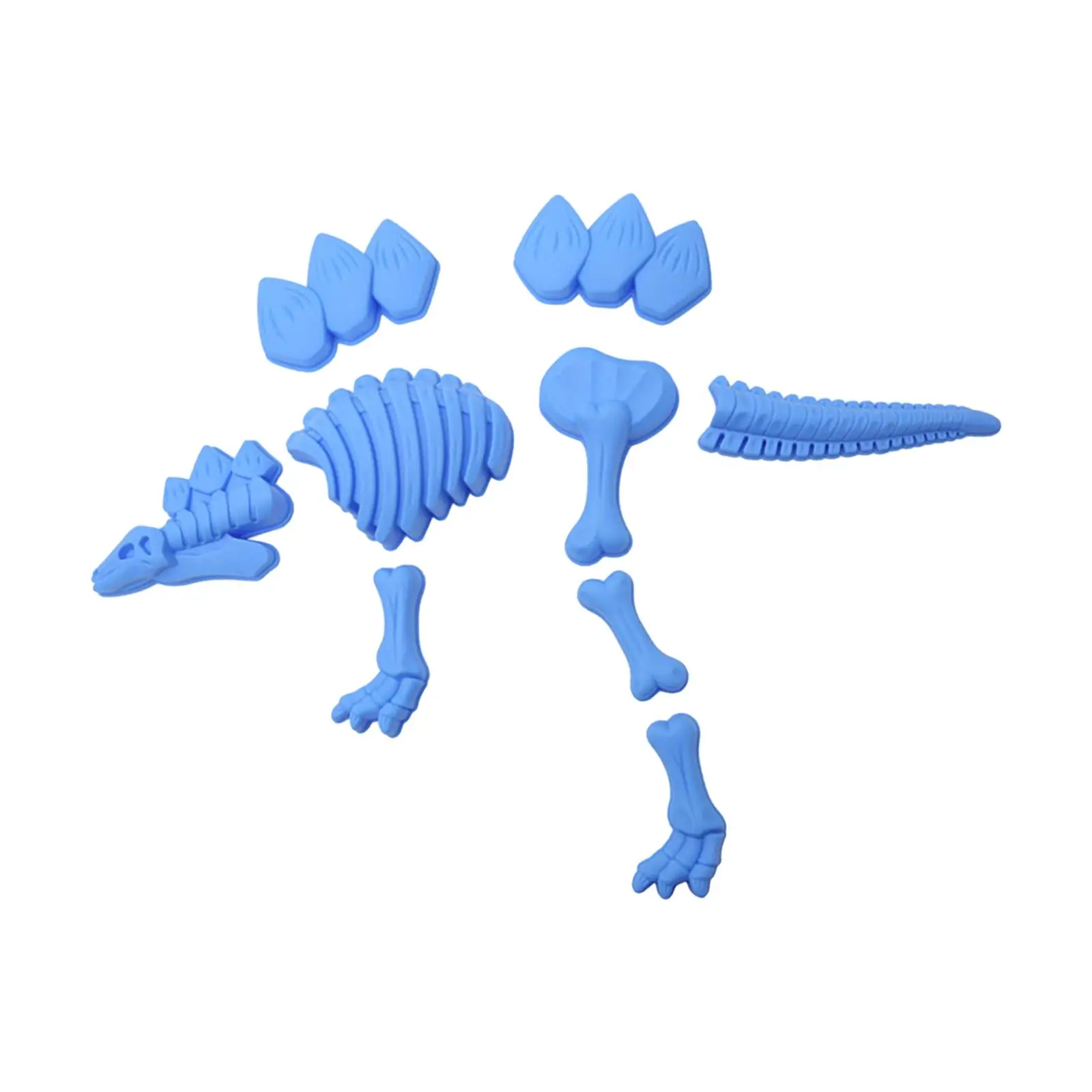 

9Pcs Play Sand Skeleton Dinosaur Toys Sandbox Travel Toys Summer Outdoors Games for Age 2 3 4 5 6 8 Boys Girls Kids Children