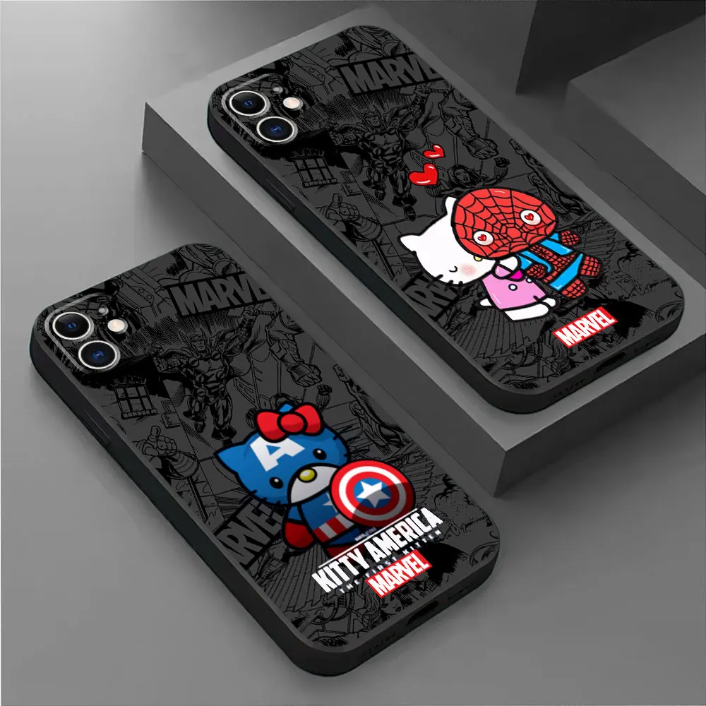 Marvel Spidermans Hello Kitty Custodia Per Telefono Per Motorola Moto Edge 20 Lite Edge 30 Fusion Edge 30 Neo Edge 20 Pro Edge 30 Cover
