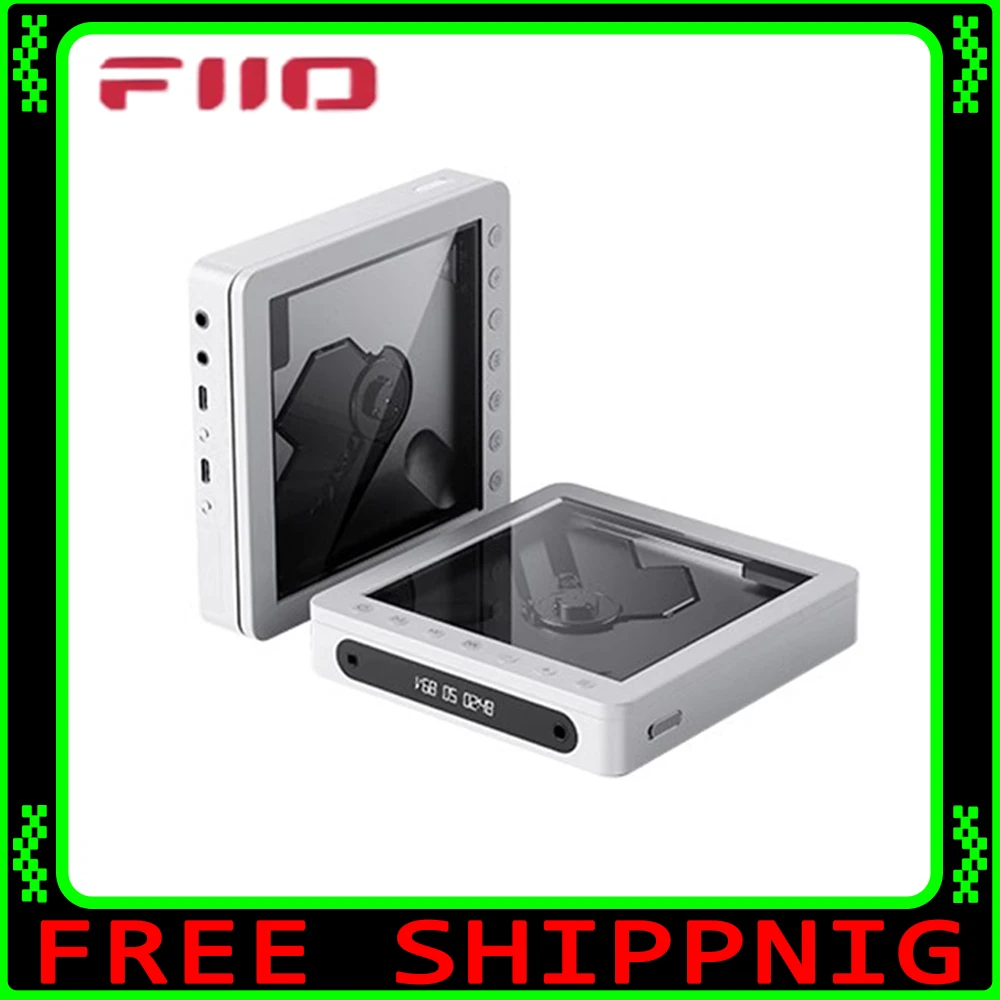 Fiio Dm13 Multifunctional Portable Stereo Cd Player With Long-Lasting Battery, Supports Usb Ripping, Optical/Coaxial/3.5mm/4.4mm