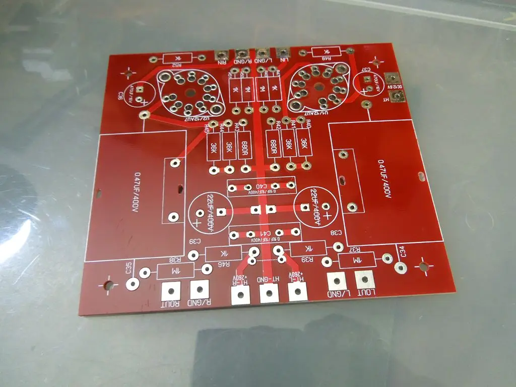 

A29 DIY Stereo 12AU7 (ECC82) Tube Preamplifier HiFi Preamp Kit Refer Audio Note L2 Circuit