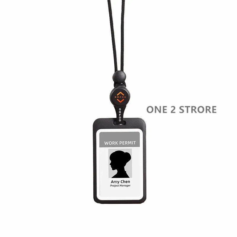 Lanyards Ausweishalter Transparente einziehbare Abzeichenrolle mit Lanyard Krankenschwesterzubehör für die Arbeit Abnehmbarer Ausweishalter – Detail 11