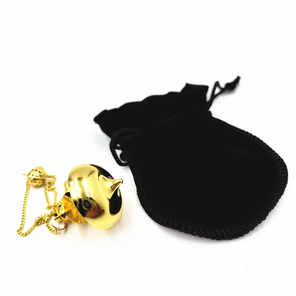 SongLong Healing Brass Metal Pendulums for Divination, High Energy Pendulo de Mesa Meditation Pendulum, Cone Pendulum 6