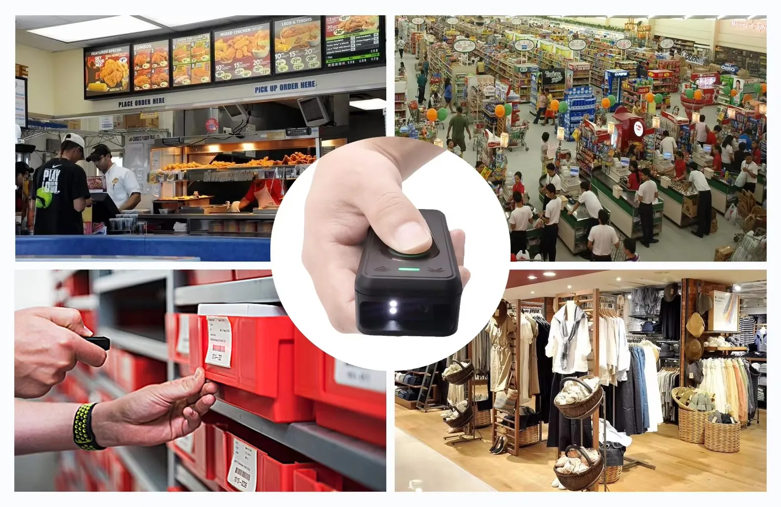 Wireless Barcode Scanner 1D 2D CMOS USB Bluetooth Mini Pocket QR Code Reader for iOS Android Windows Mobile Payment