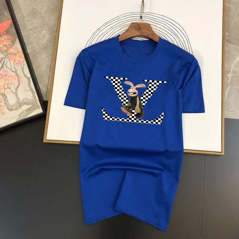 T Shirt Summer Men's Short Sleeve T-shirt Women's Summer Casual Top Tees Harajuku Cotton Overdized Graphic Clothing Fashion Brand