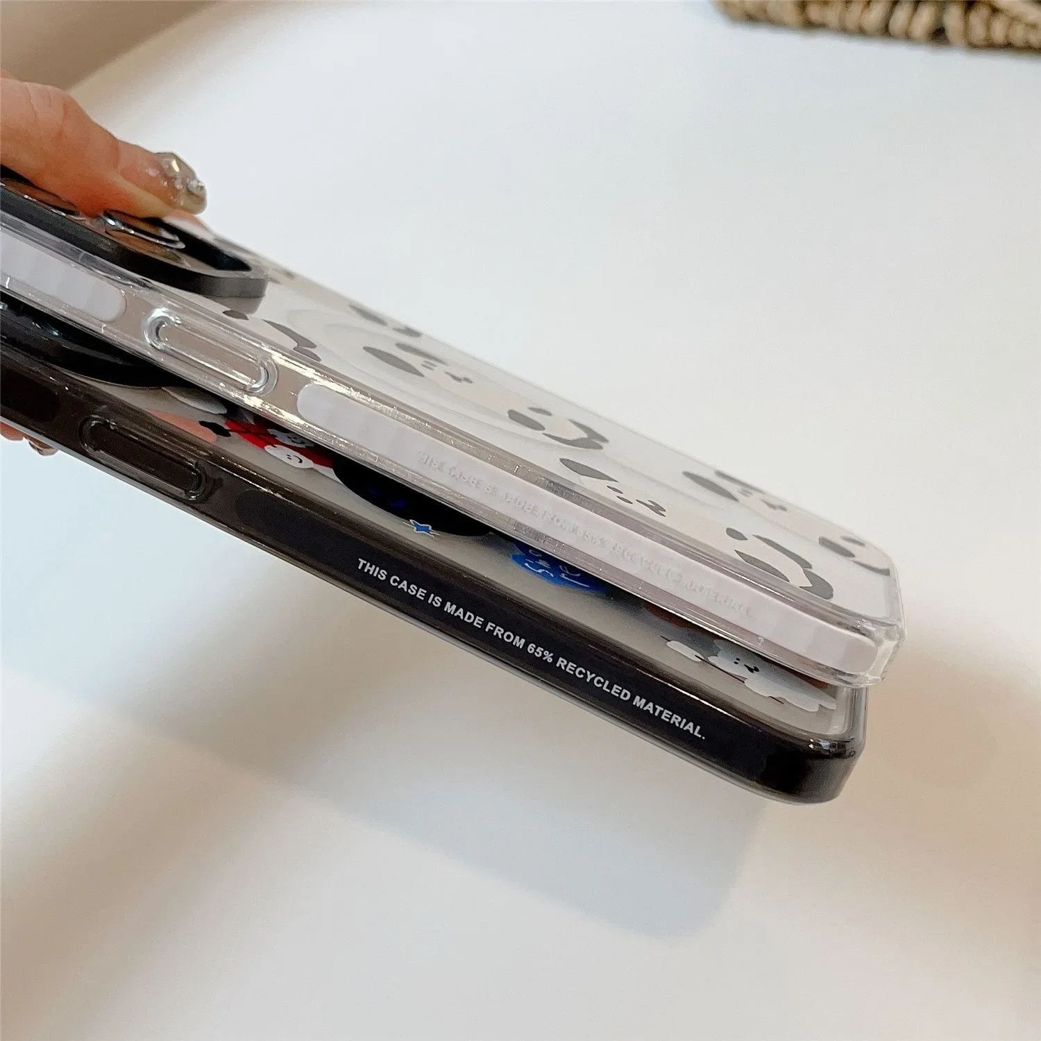 MagSafe Acrylic Cartoon Bear Phone Case Cover for IPhone 11 12 13 14 15 Pro Max Case for IPhone 15 Pro Max