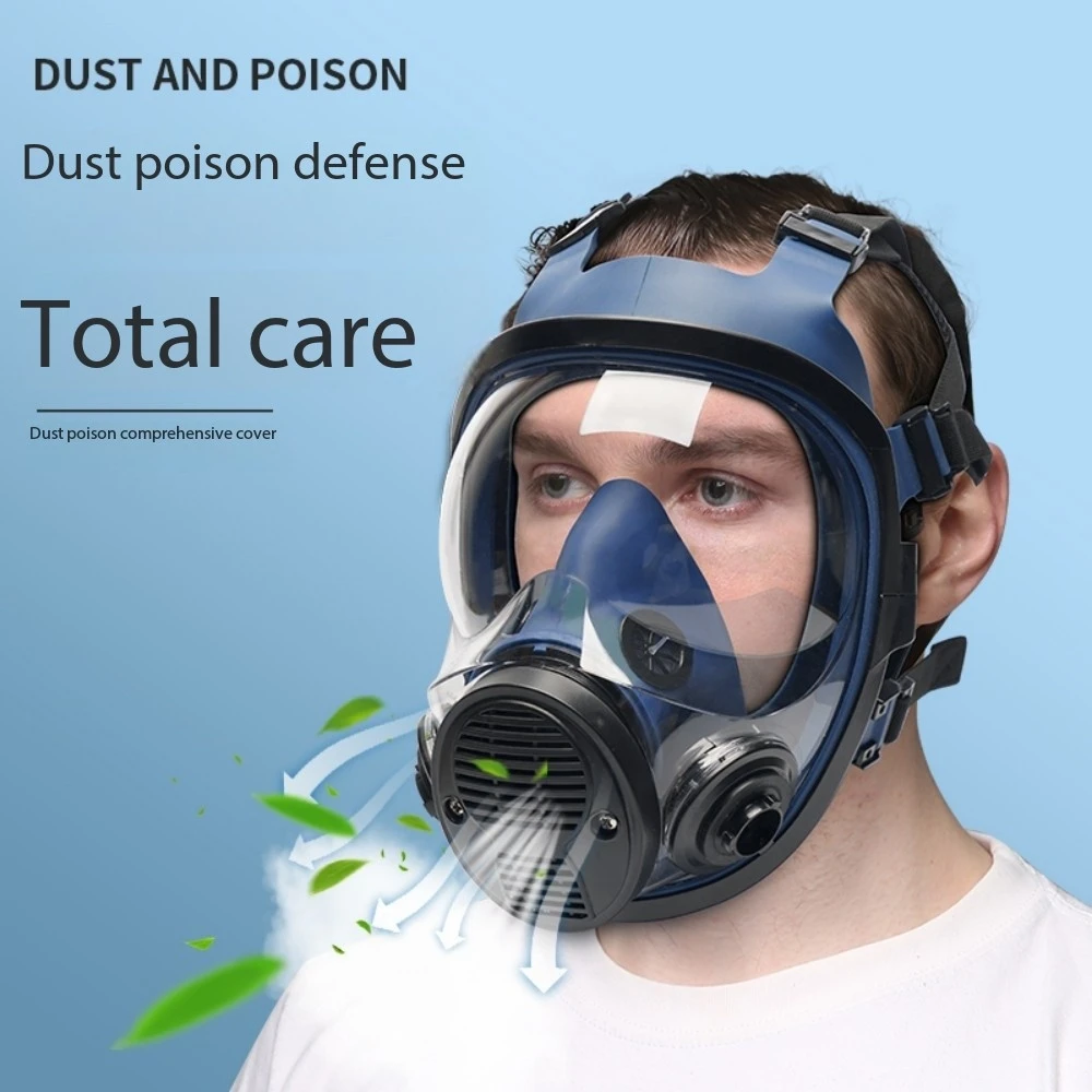 6800 Gas mask silicone full cover protection full face spray paint polishing dust smoke pesticide chemical fire gas protection