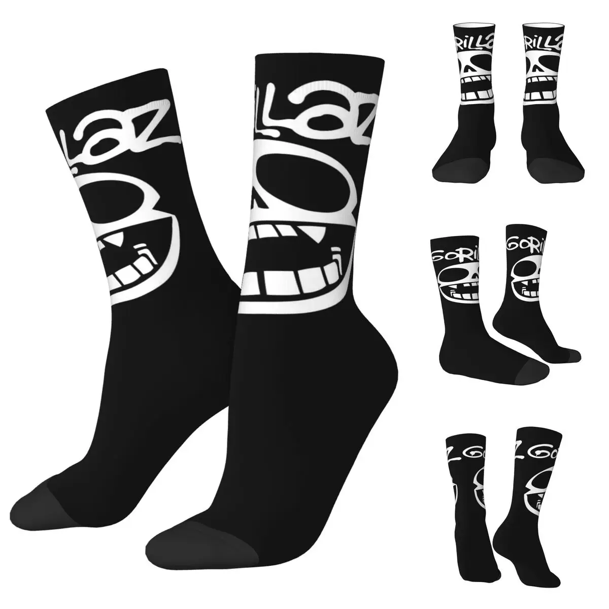 

Cool Music Band Gorillaz Skateboard Men Women Socks,fashion Beautiful printing Suitable for all seasons Dressing Gifts