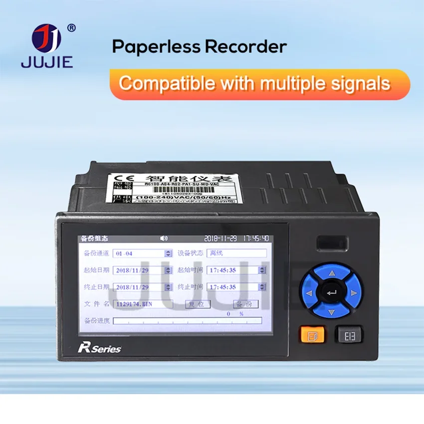 Paperless Recorder Industrial Data Logger Muti Channels Temperature Datalogger C