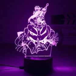 3D LED Night Light - Anime Naruto Characters Action Figure Collection - 16 color with remote (Naruto  9)