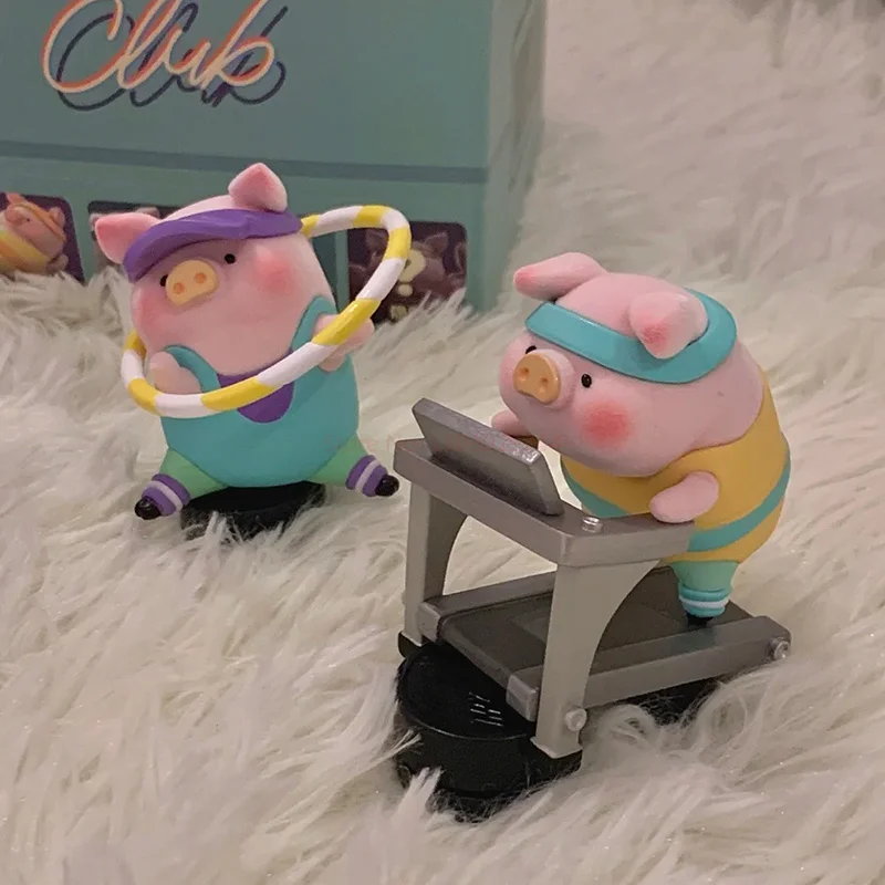 Lulu - The Fitness Club コレクションフィギュア新品未開封 Lulu The Piggy The Fitness Club Series Cute Lulu Pig Figures