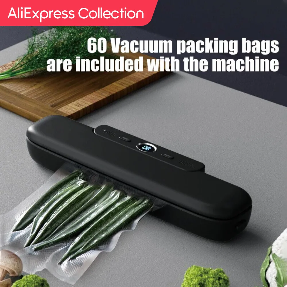 Aliexpress Collection Mini Electric Jar Home 60Kpa Suction Vacuum Sealer Machine Per Pollo