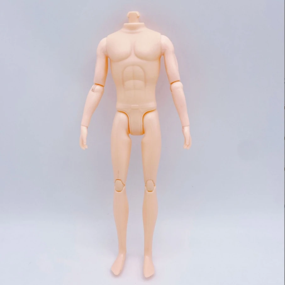 30cm Puppenkörper Mit 12 Beweglichen Gelenken - Nackter Jungen-Körper Mit Gelben Haaren