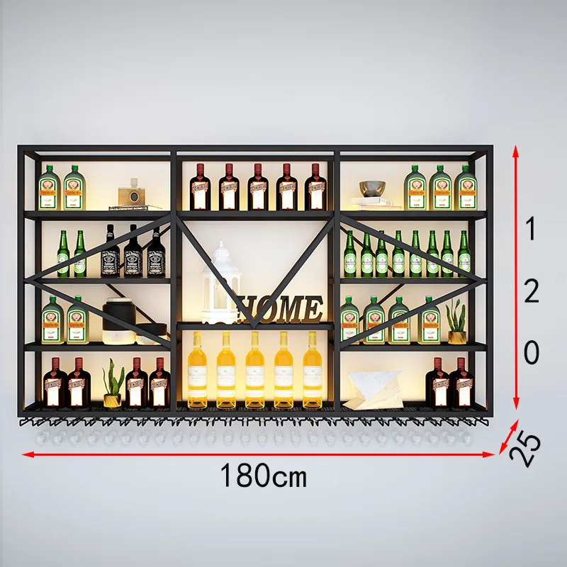 Restaurant Equipment Shelves Furniture To Assemble Coffe Bar Organizer Cabinet Liquor Kitchen Storage & Organization Drinks Shop