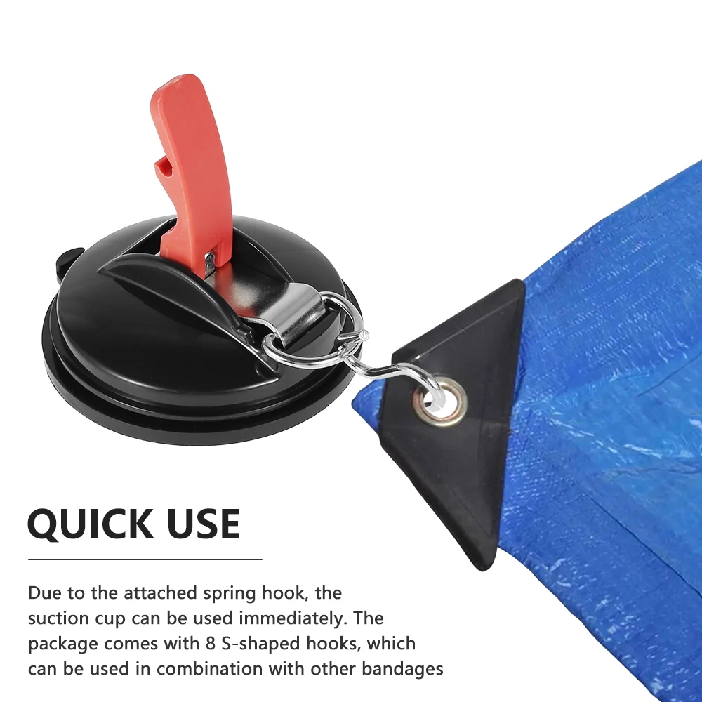 Vacuum Suction Cup Vacuum Sucker 2/3/4Pcs Car Truck Tent Suction Multi-function Camping Tent Securing Hook Auto Accessories