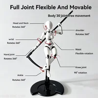 13 Joints Male Human Model, Posable Mannequin, Sketching Action Figure, Flexible Body Doll for Artist Drawing, Painting & Design 4