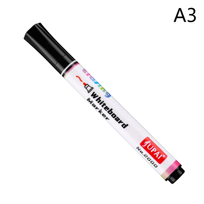 Stylo marqueur effaçable pour tableau blanc, 137mm, noir, bleu, rouge,  écriture à l'encre sur verre, bureau, réunion, enseignement scolaire, 1  pièce - AliExpress