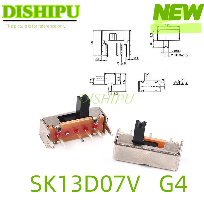 10–30 Stück Kippschalter Ss-23E04G3 G4 (2P3T) (2P2T) Ss12D00 Ss12D10 Ss12D11 Sk13D07V Ss12F15V Ss12D07V Sk01L Sk02Lsk09 Sk09B Sk09 – Detail 12