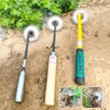 2024 Weeding Artifact Sunflower Hoe With Wooden Handle For Yard Work 4