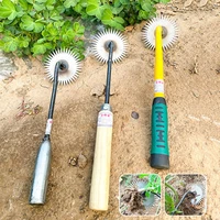 Multifunction Weeding Artifact Uprooting Garden Weeding Tool Lightweight Sunflower Hoe with Wooden Handle for Lawn Care 2