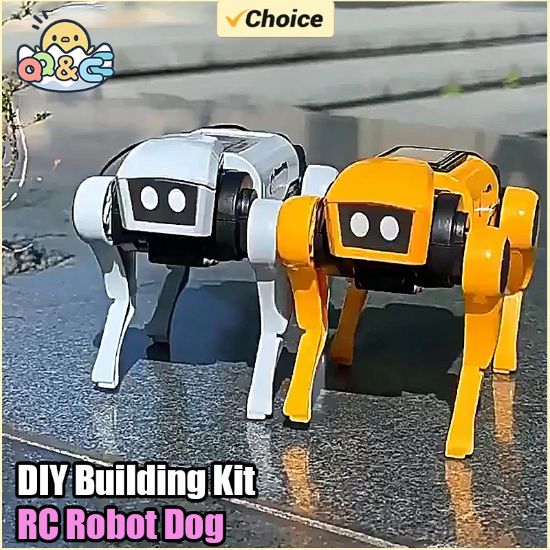 Remote Control Robot Dog Toy DIY Kit for Kids