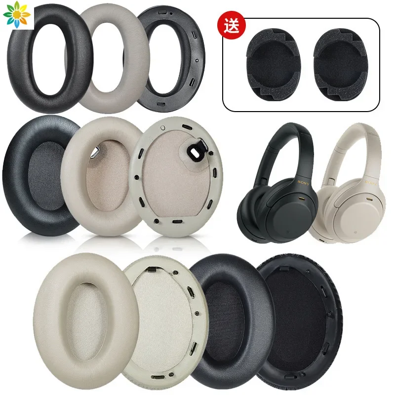 Ear Pad For Sony Mdr1000X Wh1000Xm3 1000Xm2 1000Xm4 Headset Replacement Headphones Memory Foam Replacement Earpads Foam Ear Pads