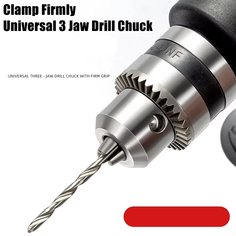 90&deg; Three Jaw Chuck Corner Impact Drill Adapter Right Angle Bend Extension Chuck Drill Adapter Right Angle Converter Accessory